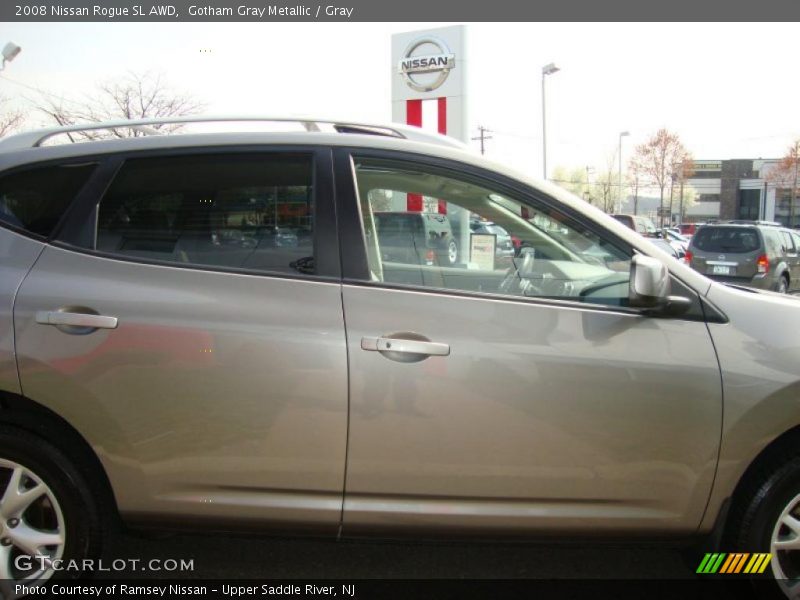 Gotham Gray Metallic / Gray 2008 Nissan Rogue SL AWD