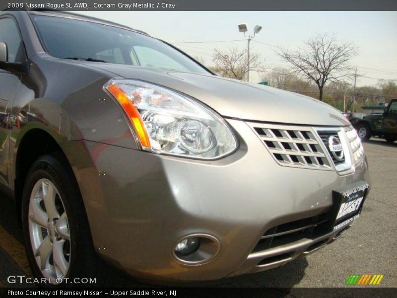 Gotham Gray Metallic / Gray 2008 Nissan Rogue SL AWD