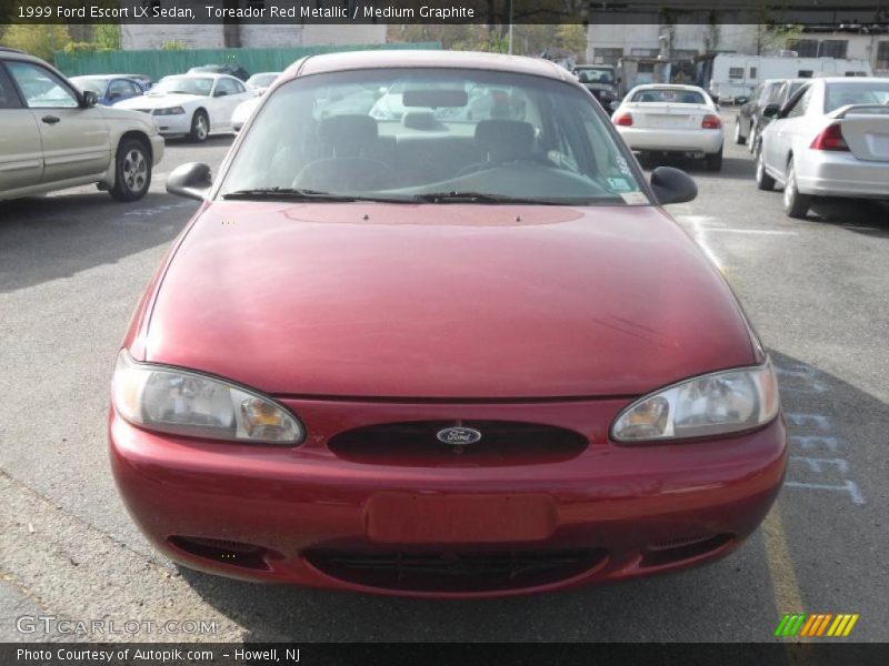 Toreador Red Metallic / Medium Graphite 1999 Ford Escort LX Sedan