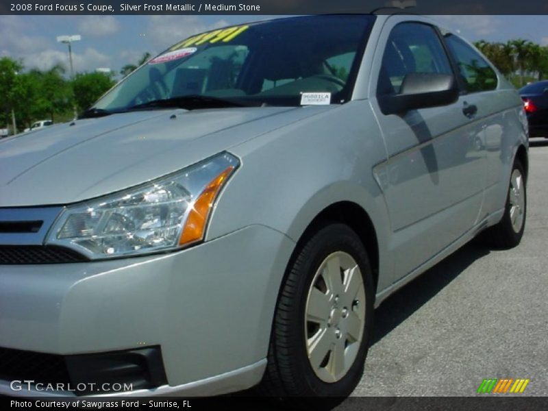 Silver Frost Metallic / Medium Stone 2008 Ford Focus S Coupe