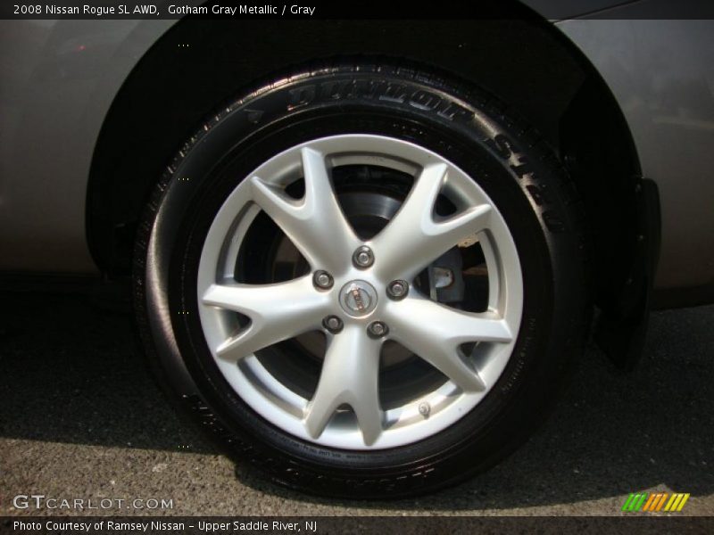 Gotham Gray Metallic / Gray 2008 Nissan Rogue SL AWD