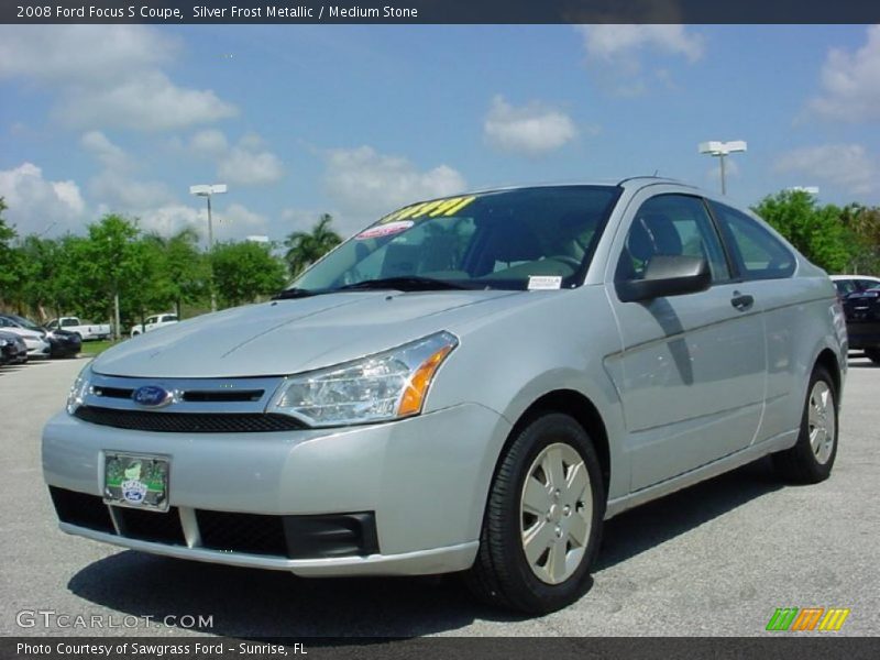 Silver Frost Metallic / Medium Stone 2008 Ford Focus S Coupe