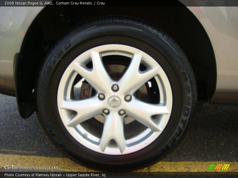 Gotham Gray Metallic / Gray 2008 Nissan Rogue SL AWD