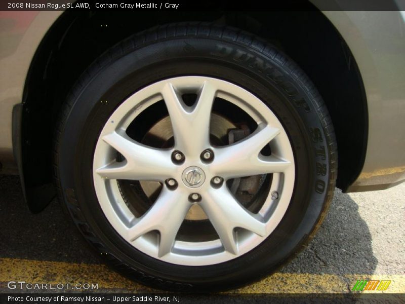 Gotham Gray Metallic / Gray 2008 Nissan Rogue SL AWD