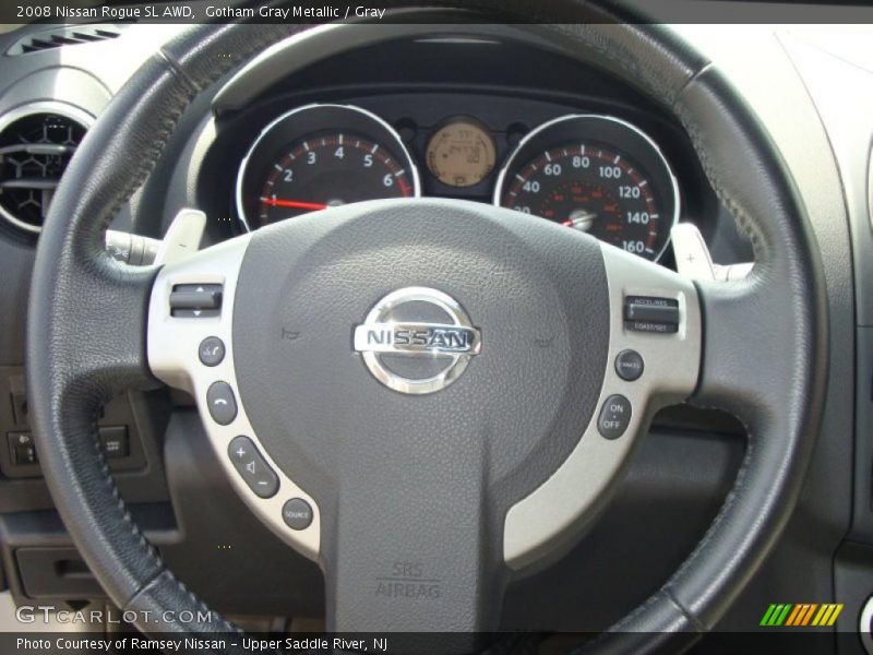 Gotham Gray Metallic / Gray 2008 Nissan Rogue SL AWD
