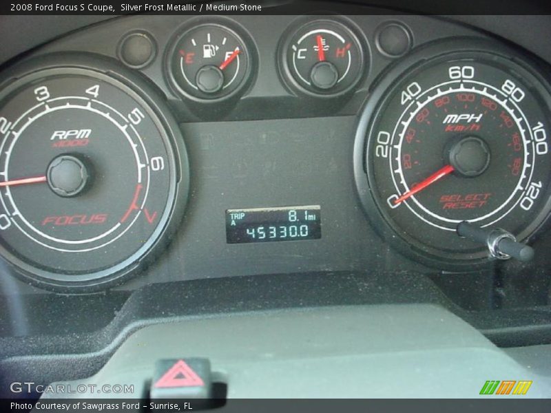 Silver Frost Metallic / Medium Stone 2008 Ford Focus S Coupe