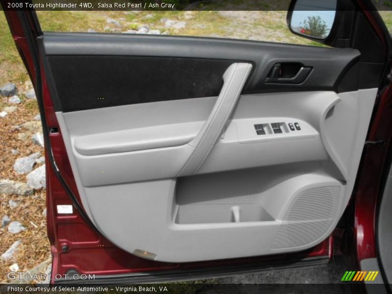 Salsa Red Pearl / Ash Gray 2008 Toyota Highlander 4WD