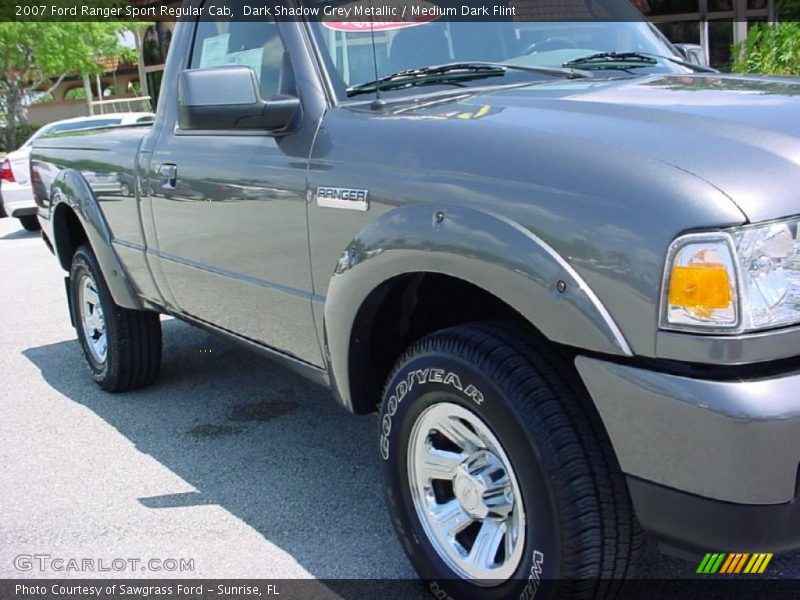 Dark Shadow Grey Metallic / Medium Dark Flint 2007 Ford Ranger Sport Regular Cab