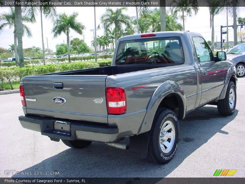 Dark Shadow Grey Metallic / Medium Dark Flint 2007 Ford Ranger Sport Regular Cab