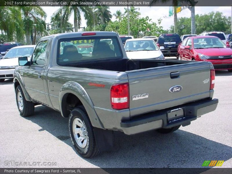 Dark Shadow Grey Metallic / Medium Dark Flint 2007 Ford Ranger Sport Regular Cab