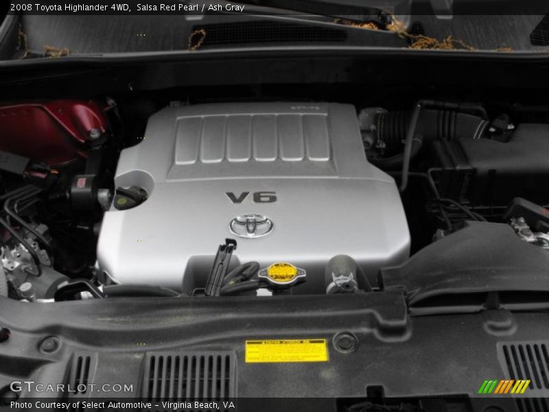 Salsa Red Pearl / Ash Gray 2008 Toyota Highlander 4WD