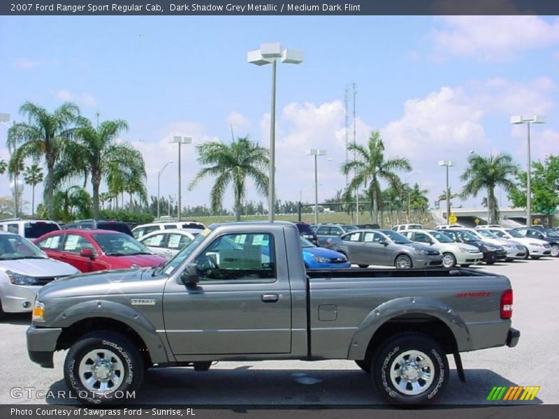 Dark Shadow Grey Metallic / Medium Dark Flint 2007 Ford Ranger Sport Regular Cab