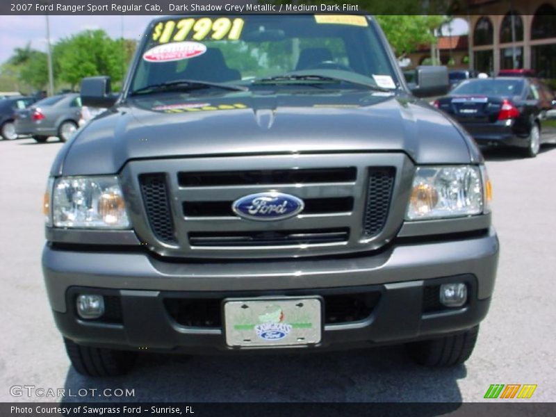 Dark Shadow Grey Metallic / Medium Dark Flint 2007 Ford Ranger Sport Regular Cab