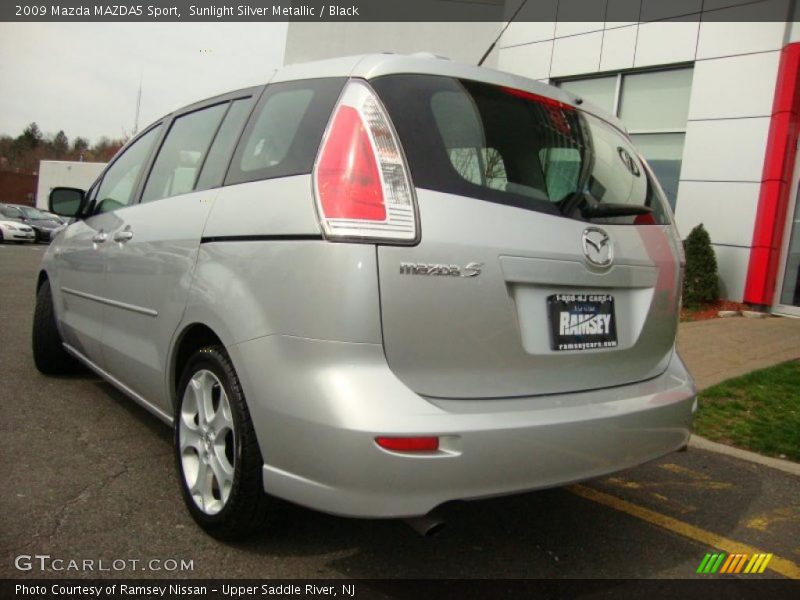 Sunlight Silver Metallic / Black 2009 Mazda MAZDA5 Sport