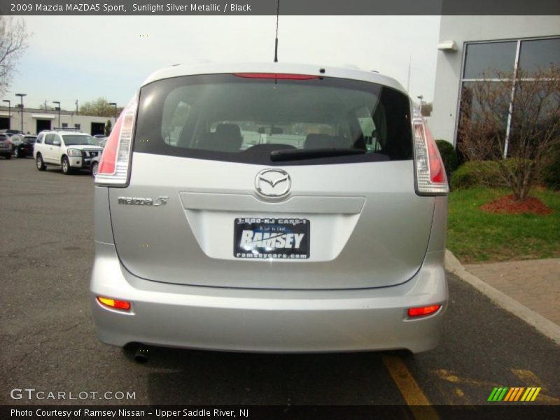 Sunlight Silver Metallic / Black 2009 Mazda MAZDA5 Sport