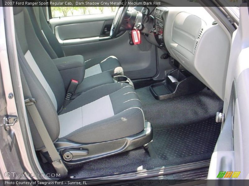 Dark Shadow Grey Metallic / Medium Dark Flint 2007 Ford Ranger Sport Regular Cab