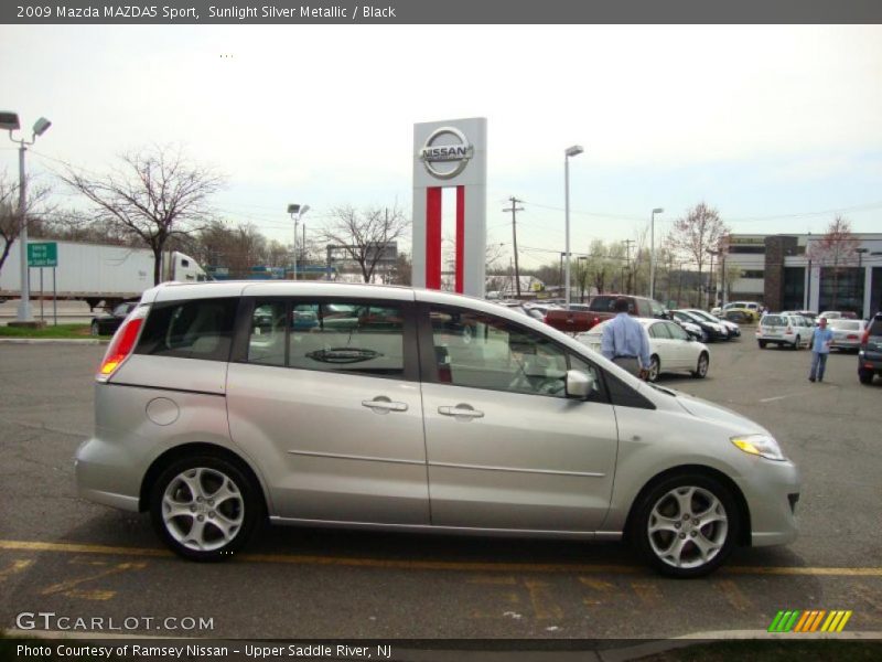 Sunlight Silver Metallic / Black 2009 Mazda MAZDA5 Sport