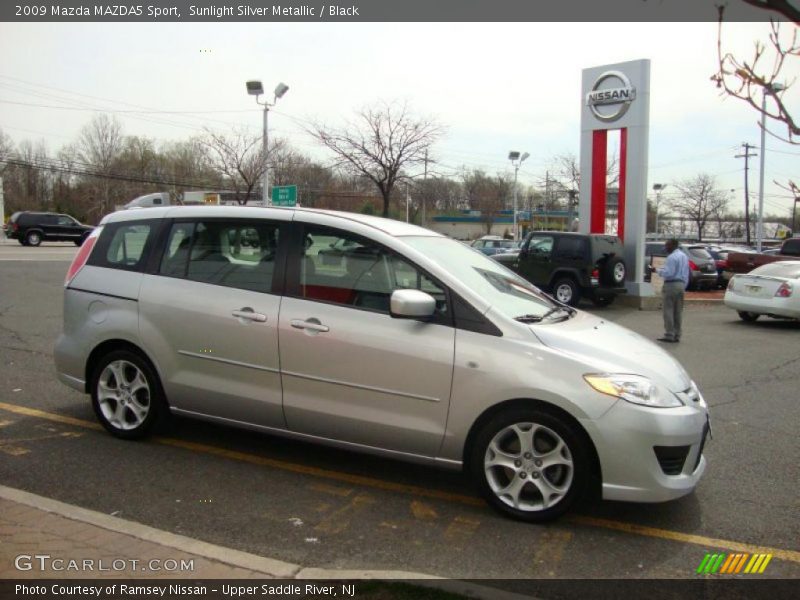 Sunlight Silver Metallic / Black 2009 Mazda MAZDA5 Sport