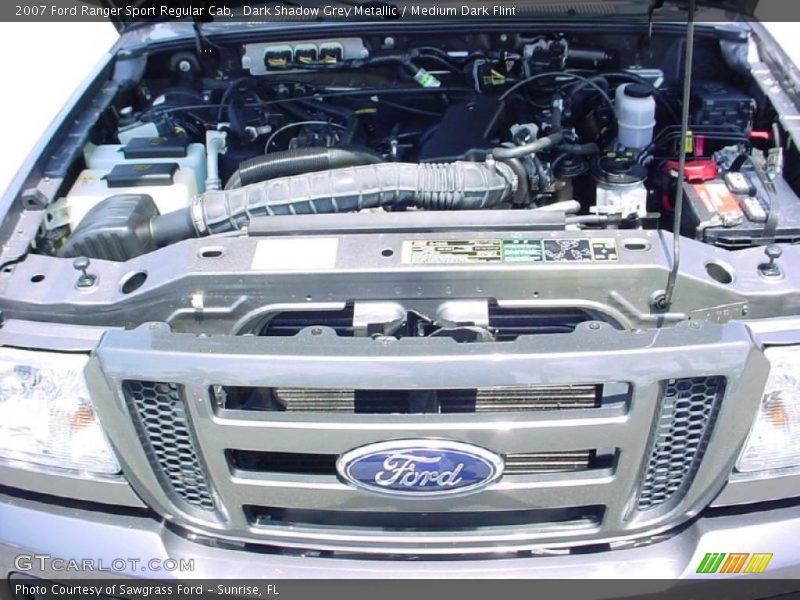 Dark Shadow Grey Metallic / Medium Dark Flint 2007 Ford Ranger Sport Regular Cab