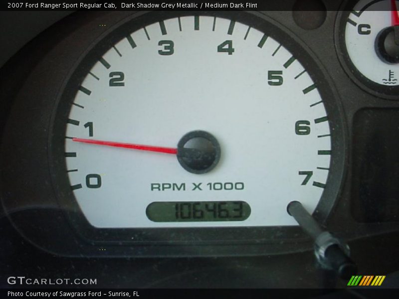 Dark Shadow Grey Metallic / Medium Dark Flint 2007 Ford Ranger Sport Regular Cab