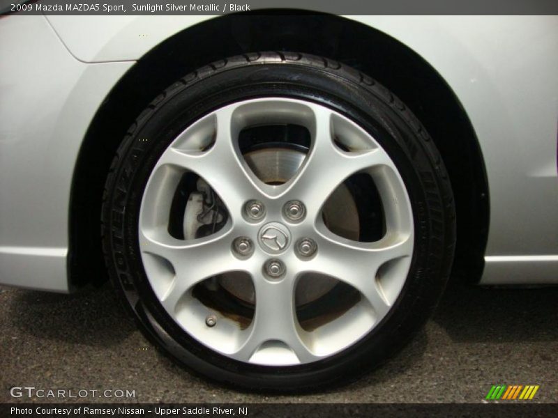 Sunlight Silver Metallic / Black 2009 Mazda MAZDA5 Sport
