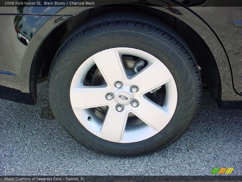 Black Ebony / Charcoal Black 2008 Ford Fusion SE
