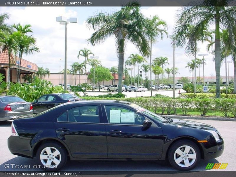 Black Ebony / Charcoal Black 2008 Ford Fusion SE