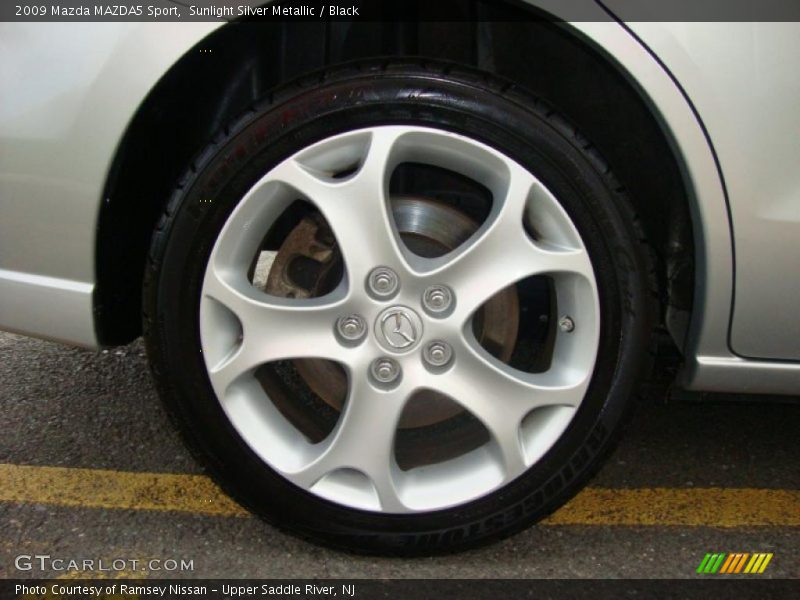 Sunlight Silver Metallic / Black 2009 Mazda MAZDA5 Sport