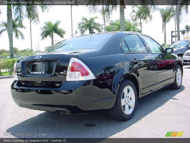 Black Ebony / Charcoal Black 2008 Ford Fusion SE