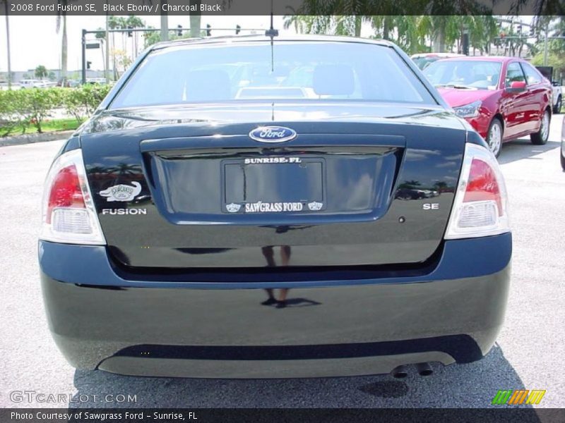 Black Ebony / Charcoal Black 2008 Ford Fusion SE