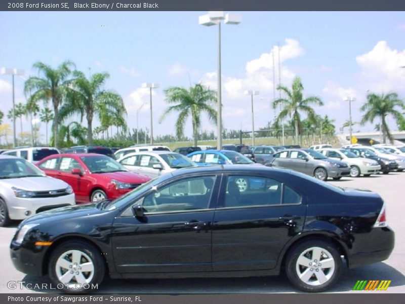 Black Ebony / Charcoal Black 2008 Ford Fusion SE