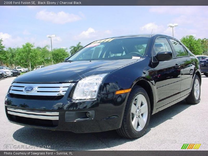 Black Ebony / Charcoal Black 2008 Ford Fusion SE