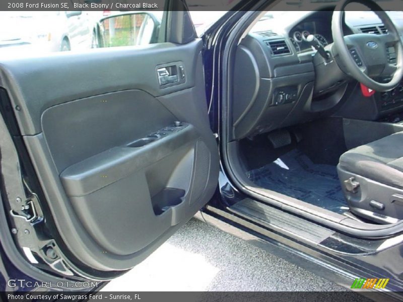Black Ebony / Charcoal Black 2008 Ford Fusion SE