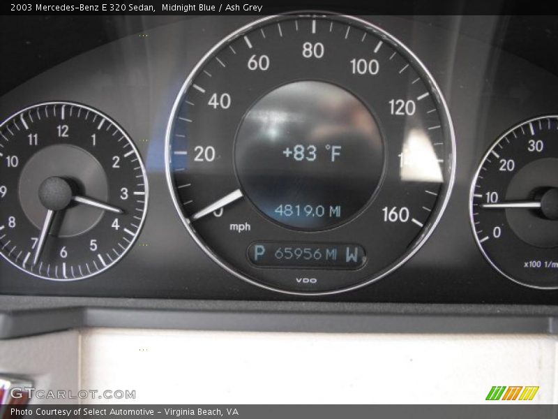 Midnight Blue / Ash Grey 2003 Mercedes-Benz E 320 Sedan