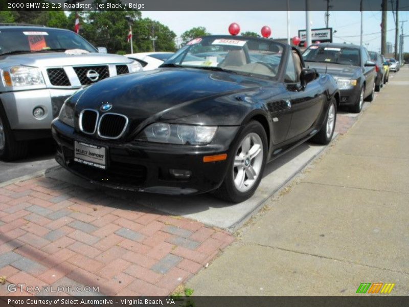 Jet Black / Beige 2000 BMW Z3 2.3 Roadster