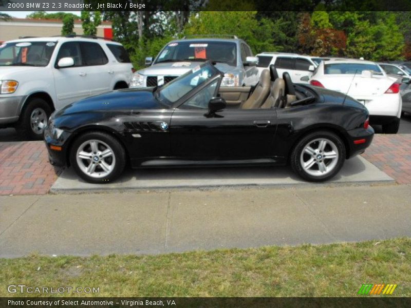 Jet Black / Beige 2000 BMW Z3 2.3 Roadster