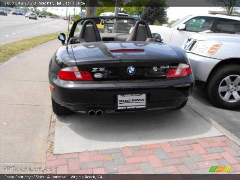 Jet Black / Beige 2000 BMW Z3 2.3 Roadster