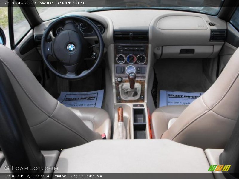 Jet Black / Beige 2000 BMW Z3 2.3 Roadster