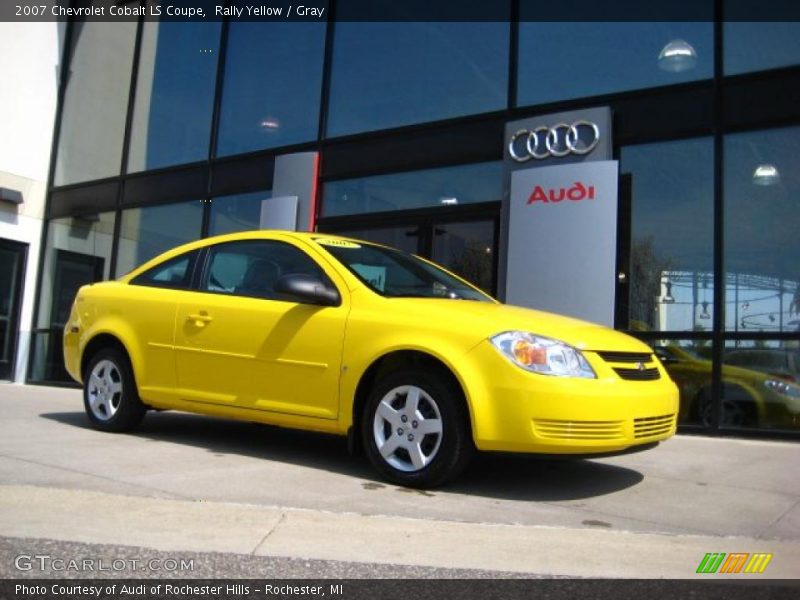 Rally Yellow / Gray 2007 Chevrolet Cobalt LS Coupe