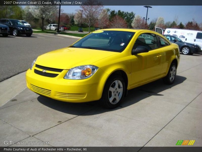 Rally Yellow / Gray 2007 Chevrolet Cobalt LS Coupe