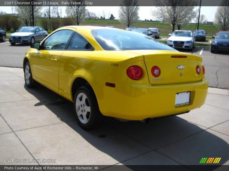 Rally Yellow / Gray 2007 Chevrolet Cobalt LS Coupe