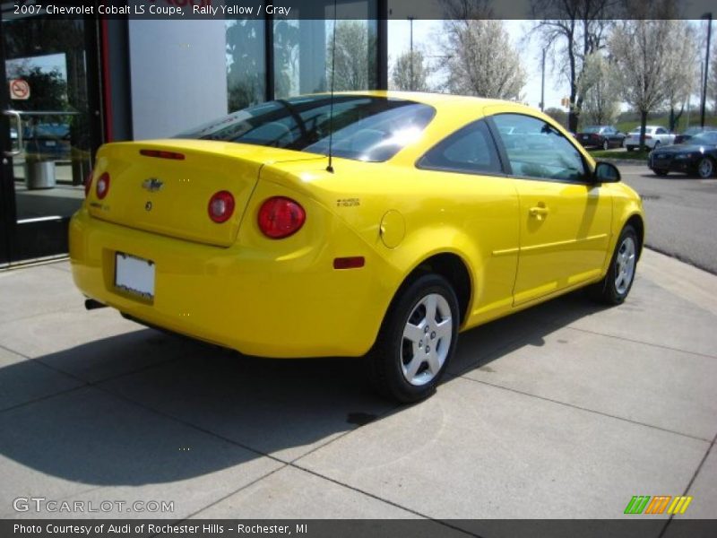 Rally Yellow / Gray 2007 Chevrolet Cobalt LS Coupe
