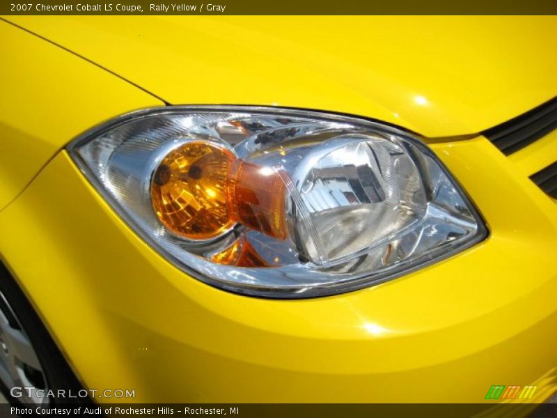Rally Yellow / Gray 2007 Chevrolet Cobalt LS Coupe