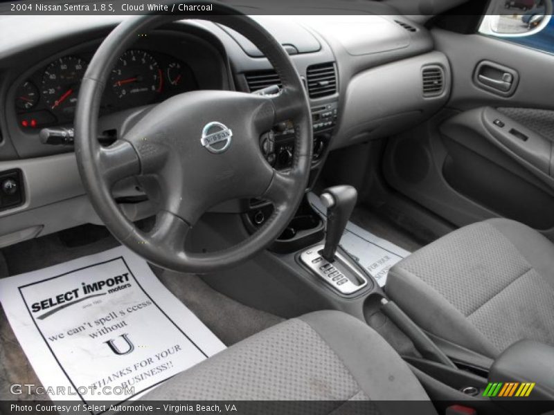 Cloud White / Charcoal 2004 Nissan Sentra 1.8 S