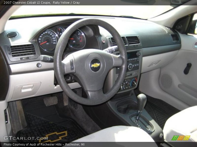 Rally Yellow / Gray 2007 Chevrolet Cobalt LS Coupe