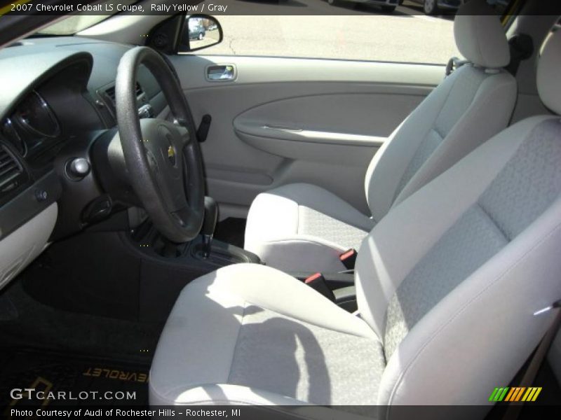 Rally Yellow / Gray 2007 Chevrolet Cobalt LS Coupe