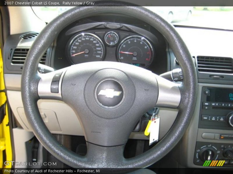 Rally Yellow / Gray 2007 Chevrolet Cobalt LS Coupe