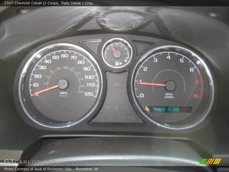 Rally Yellow / Gray 2007 Chevrolet Cobalt LS Coupe