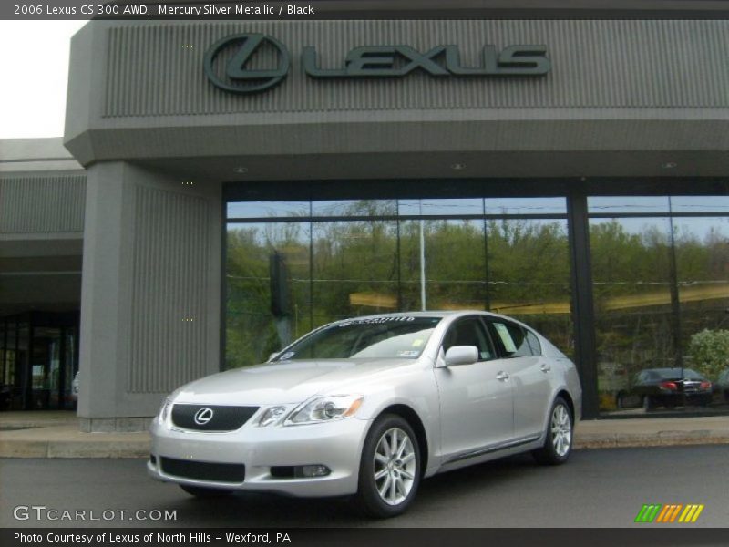Mercury Silver Metallic / Black 2006 Lexus GS 300 AWD