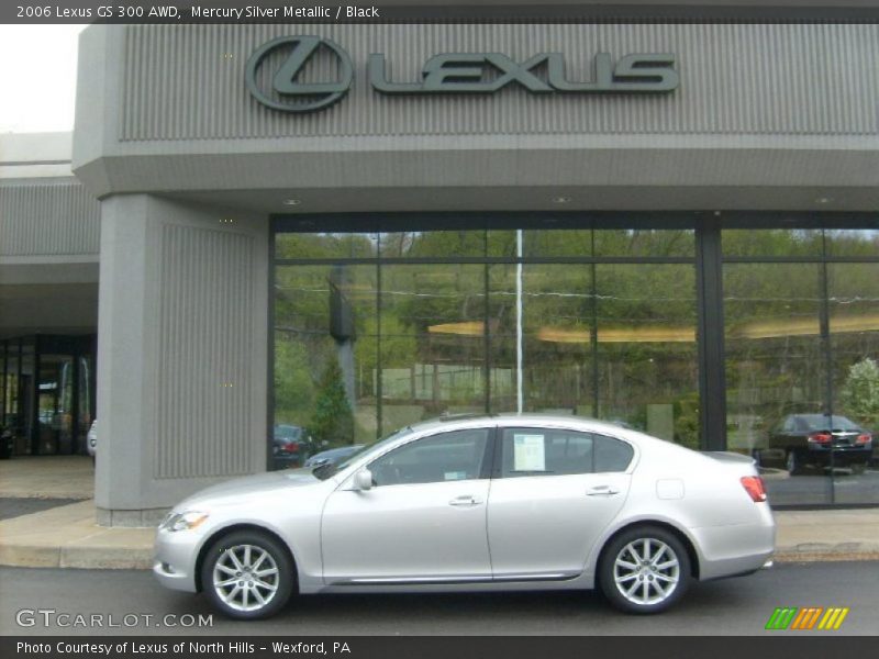 Mercury Silver Metallic / Black 2006 Lexus GS 300 AWD